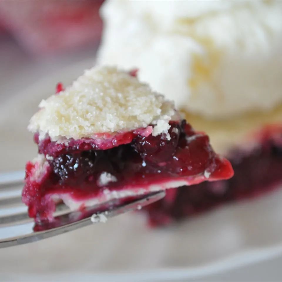 Saskatoon (Serviceberry) Rhubarb Pie