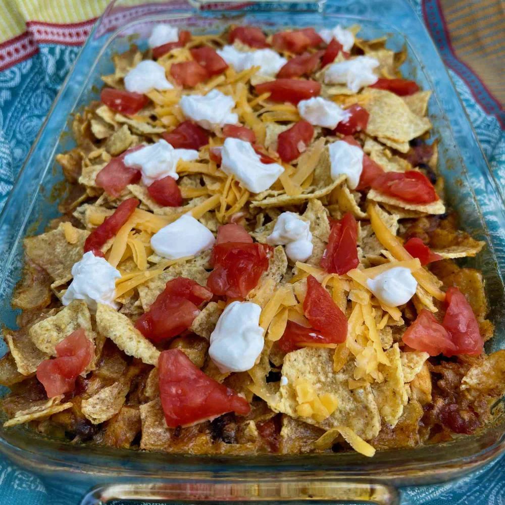 Mexican-Style Chicken Taco Casserole