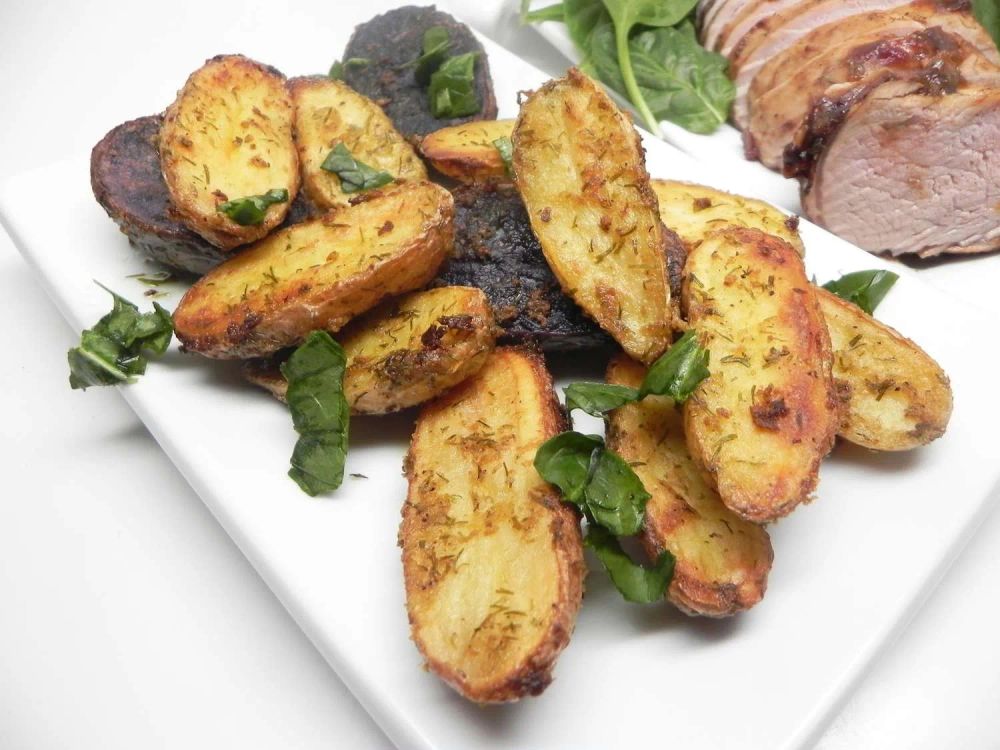 Mustard-Dill Roasted Fingerling Potatoes