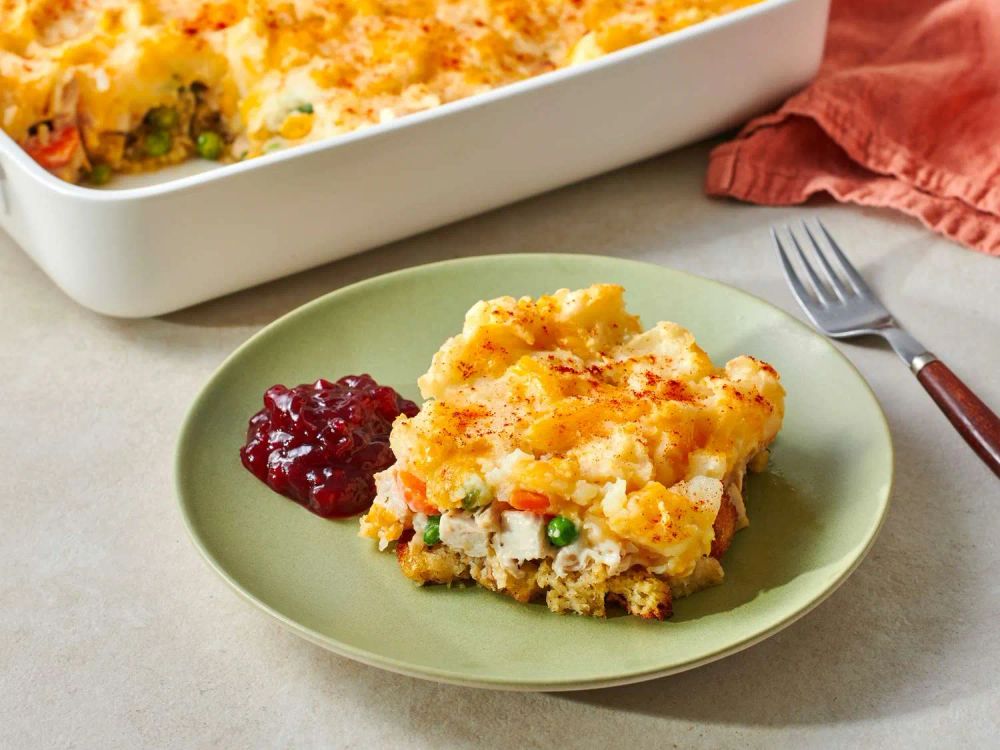 Thanksgiving Leftovers Casserole