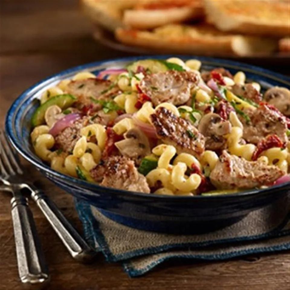 Italian Stir-Fried Pork & Pasta