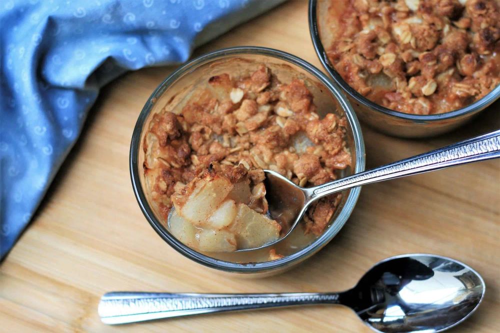 Air Fryer Pear Crisp for Two