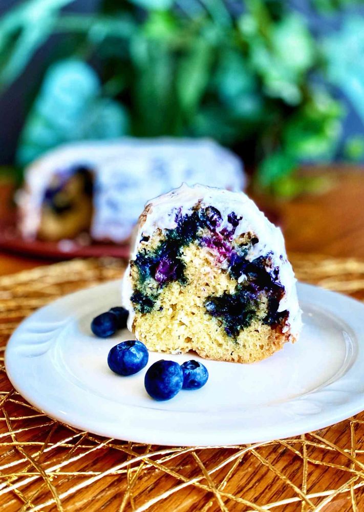 Blueberry Sour Cream Bundt Cake