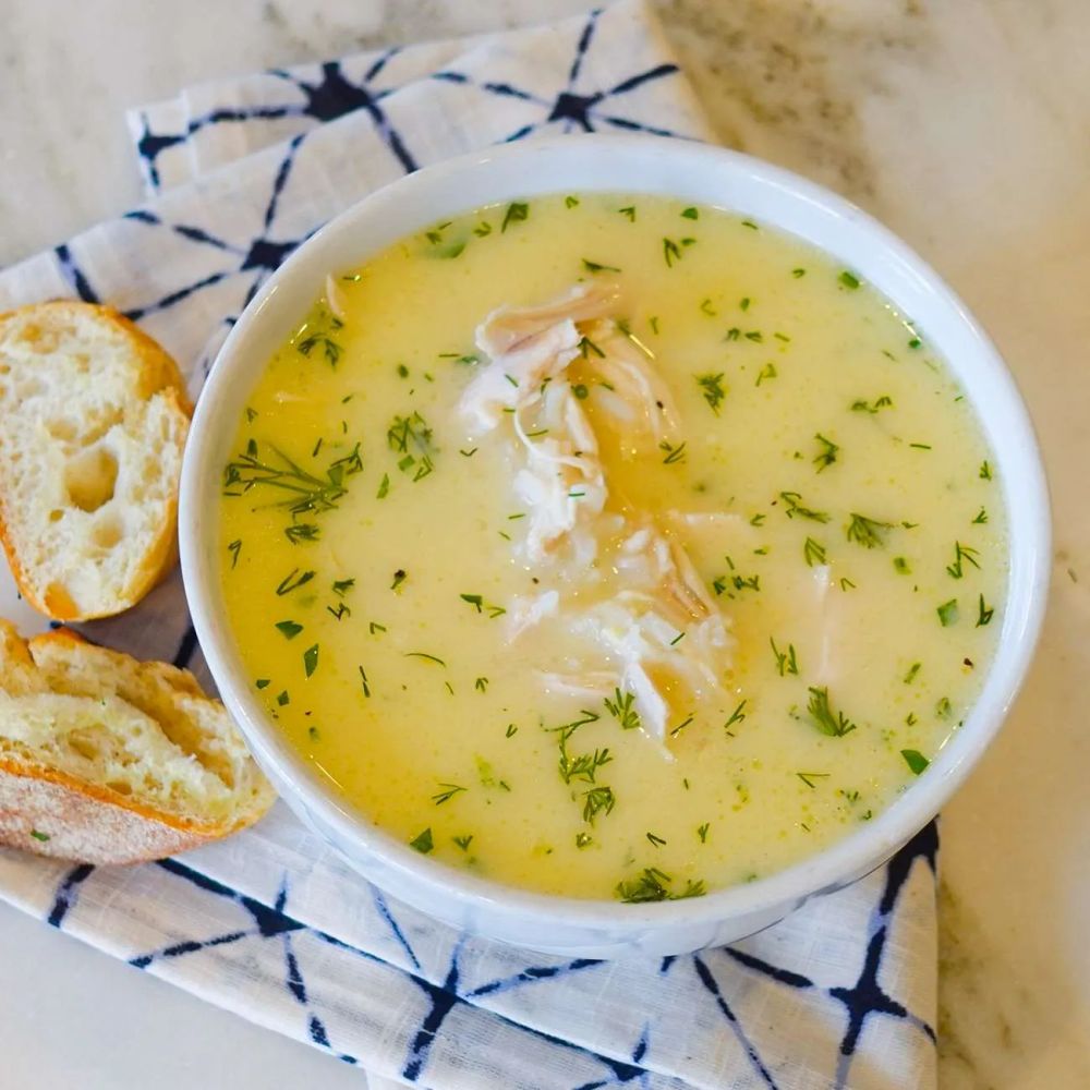 Greek Avgolemono Chicken Soup