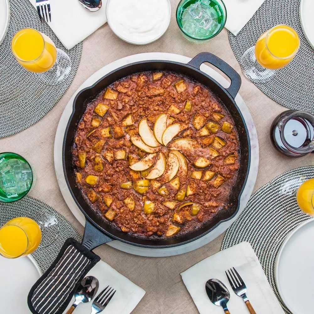 Cinnamon Apple Quinoa Skillet Bake