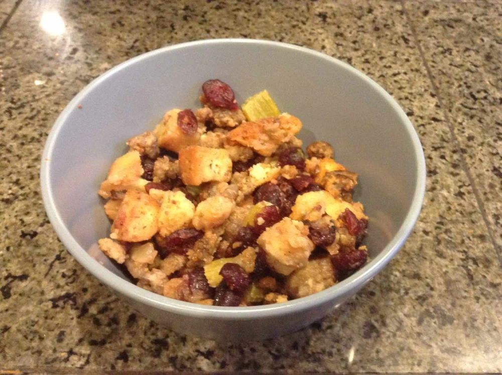 Sausage and Dried Cranberry Stuffing