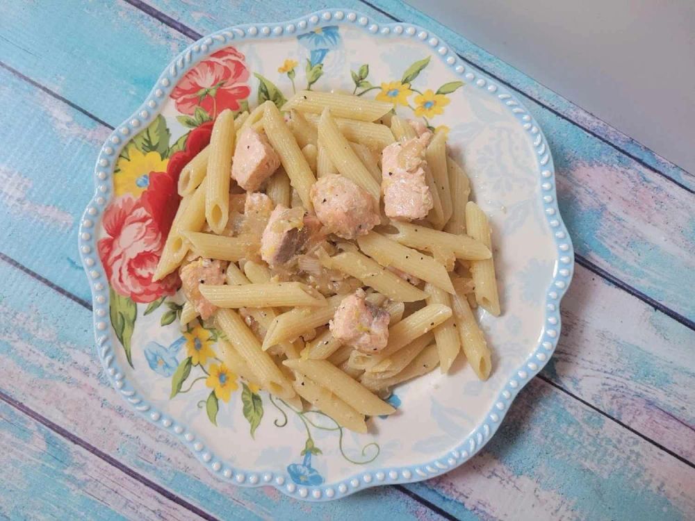 Lemon Pasta with Salmon