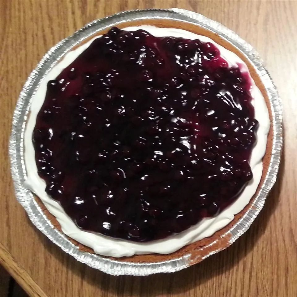 Blueberry and Banana Cream Cheese Pie