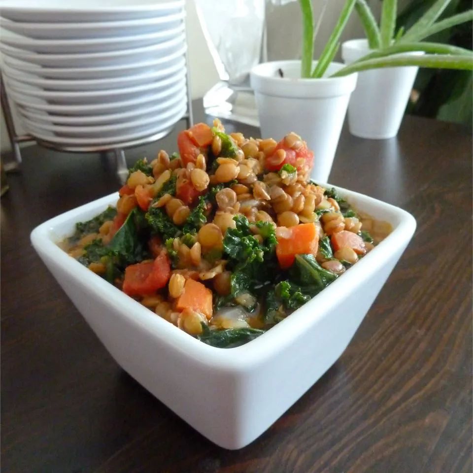 Lemony Lentils with Kale