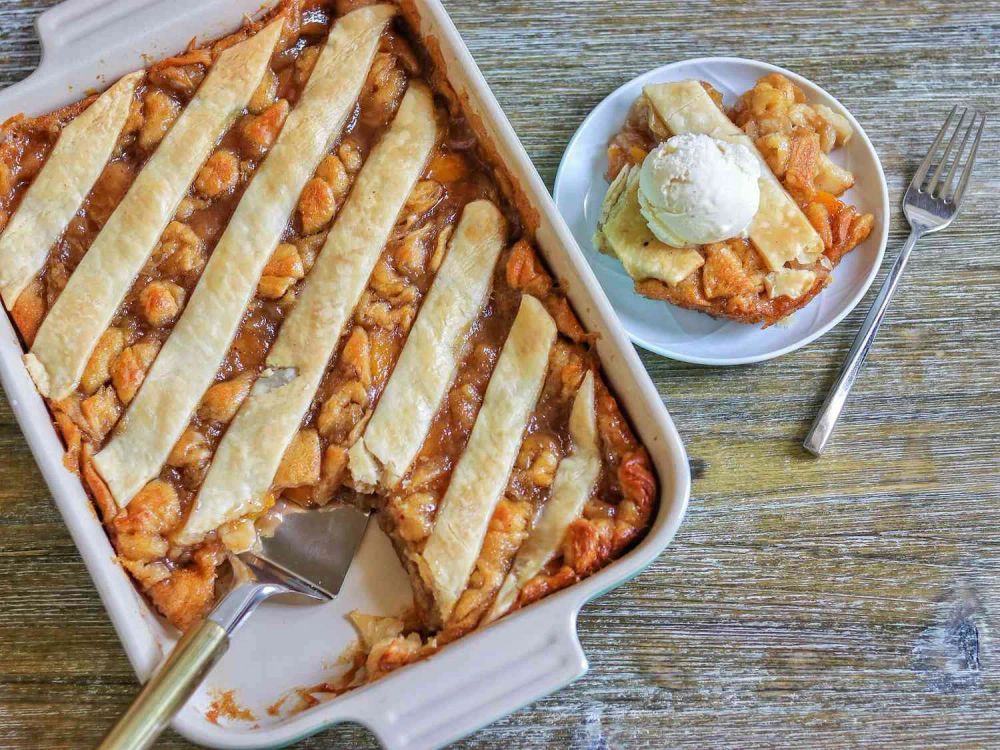 Butter Biscuit Peach Cobbler