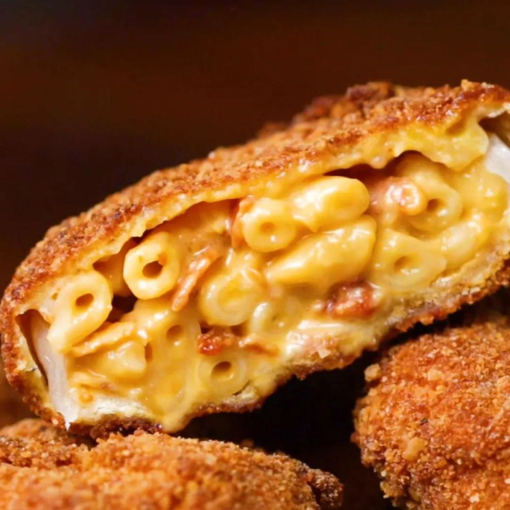 Bacon Mac & Cheese-Stuffed Onion Rings