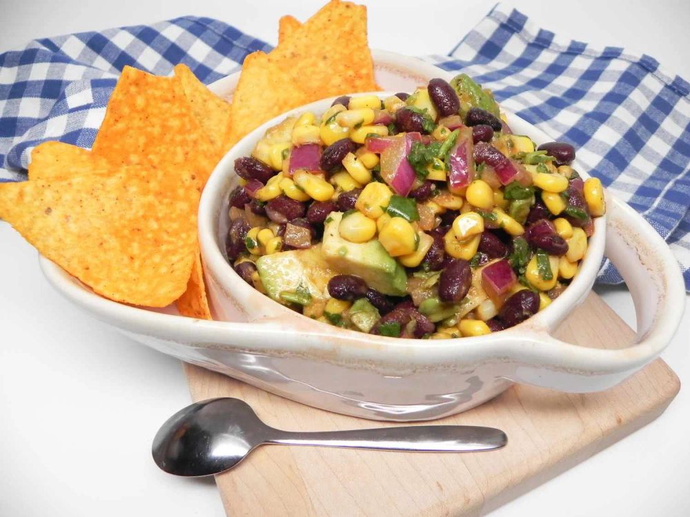 Black Bean, Avocado, and Corn Salsa