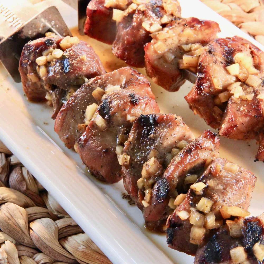 Barbecued Pork Kebabs