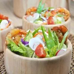 Grilled Shrimp Salad with Sesame Ginger Vinaigrette