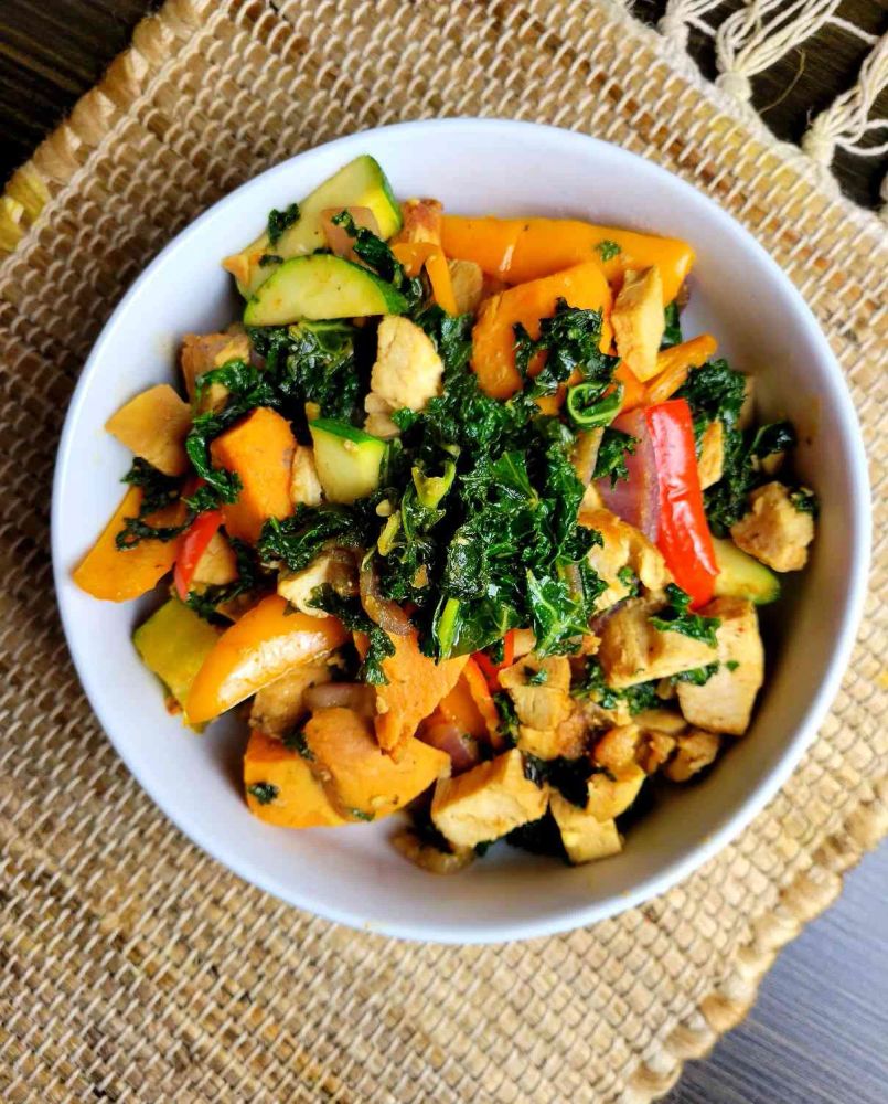 Kale and Chicken Stir-Fry