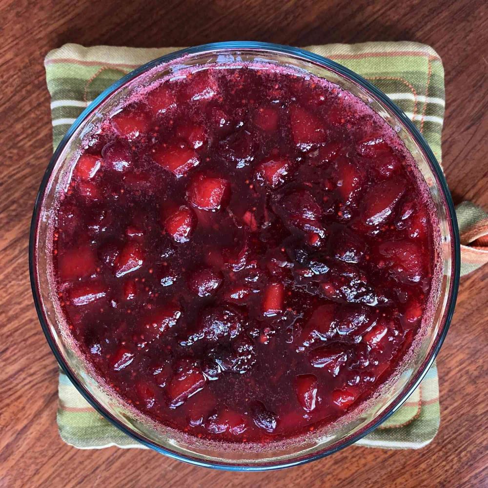 Pear Honey Cranberry Sauce