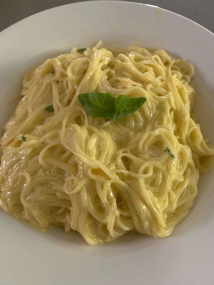 Vermicelli with Lemon Cream Sauce