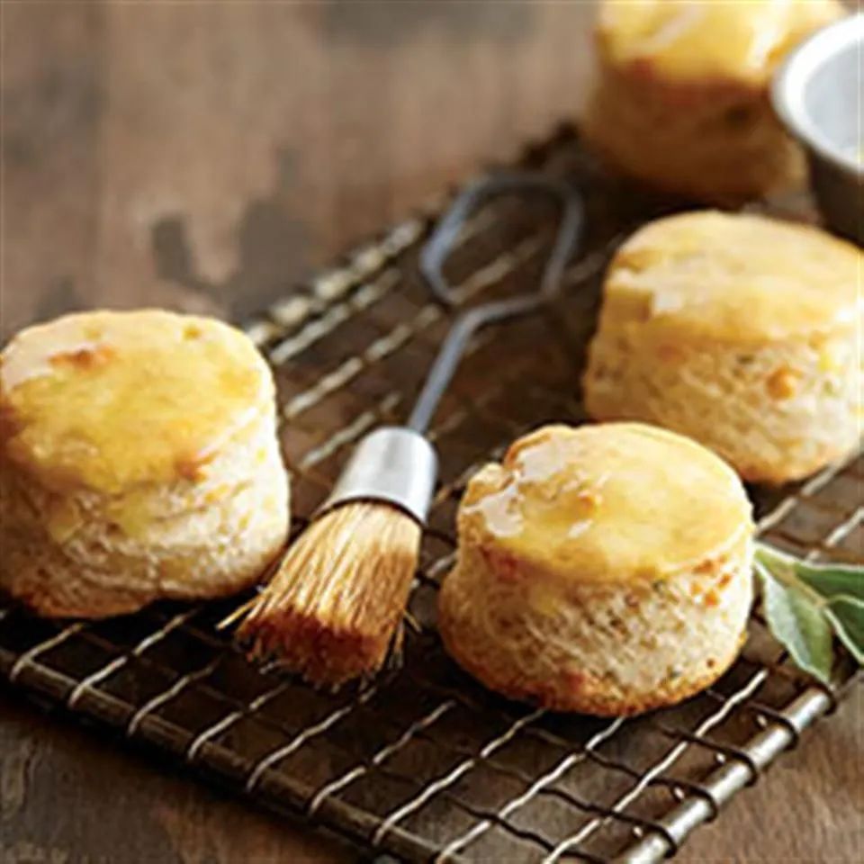 Sage & Cheddar Corn Meal Biscuits