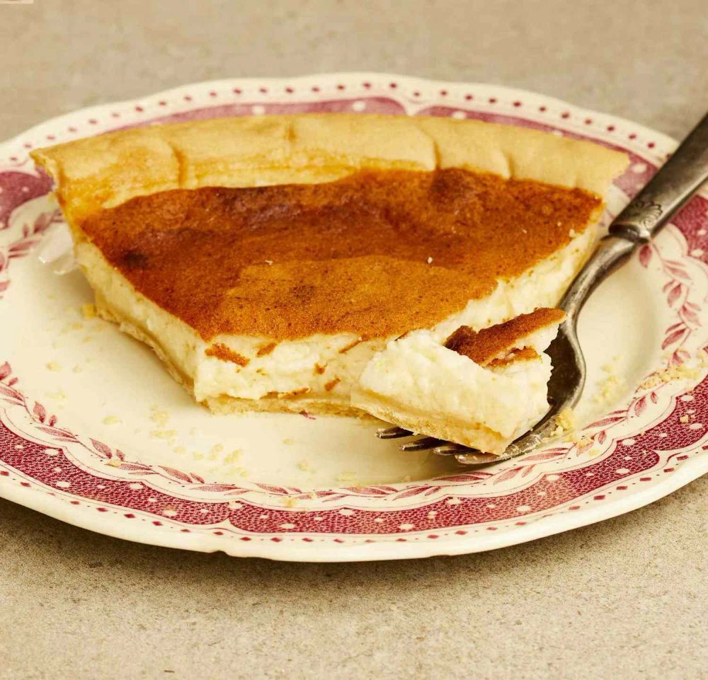 Amish Custard Cottage Cheese Pie