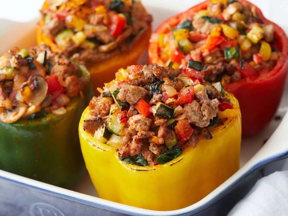 Stuffed Peppers with Turkey and Vegetables