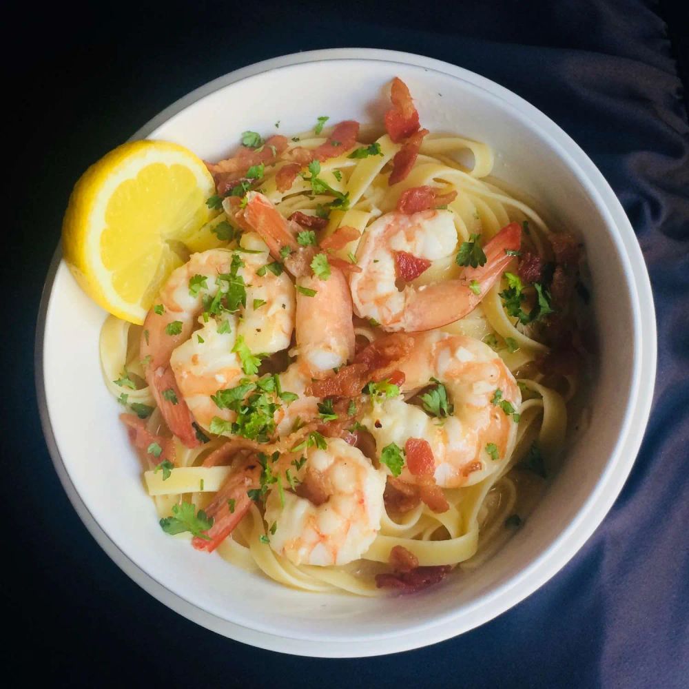 Bacon Shrimp Scampi