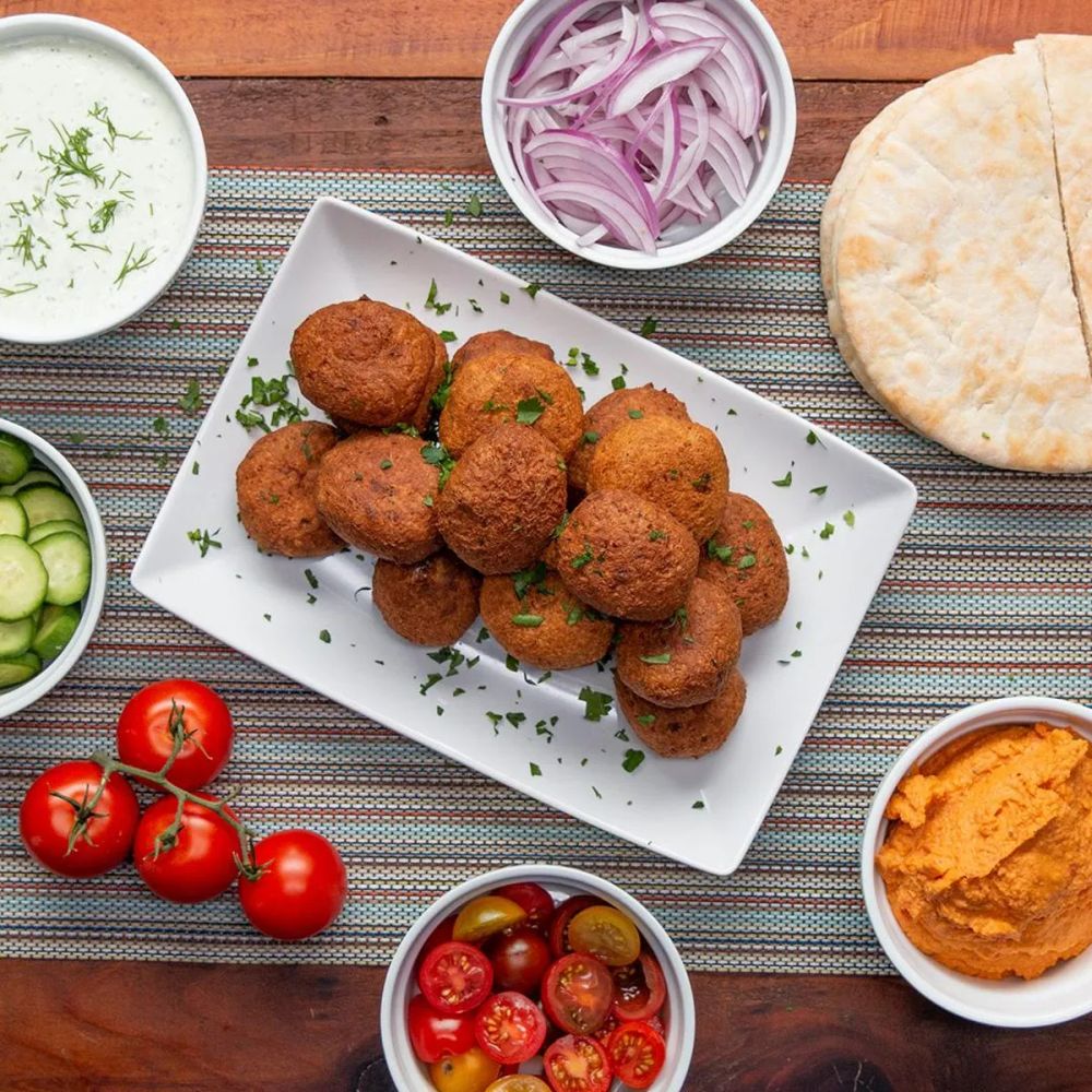 Falafel And Hummus In A Blender