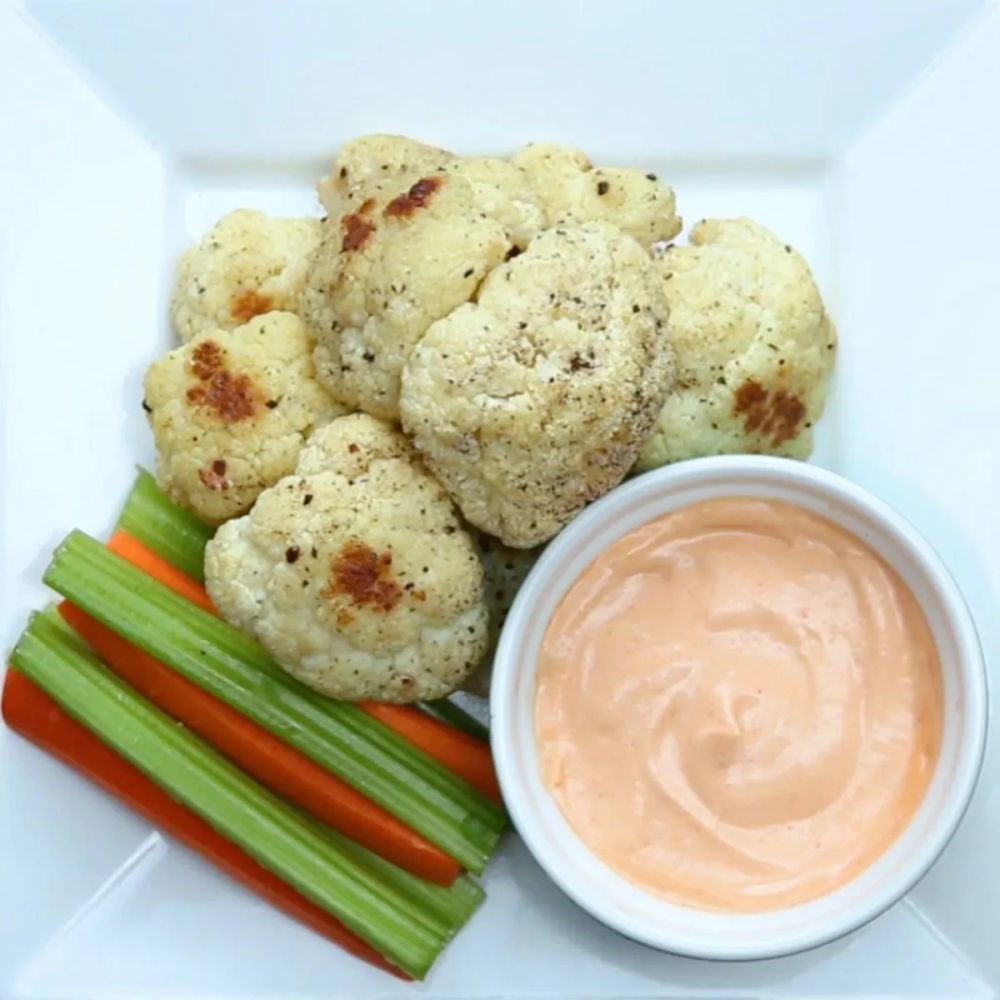 Lemon Pepper Cauliflower Bites