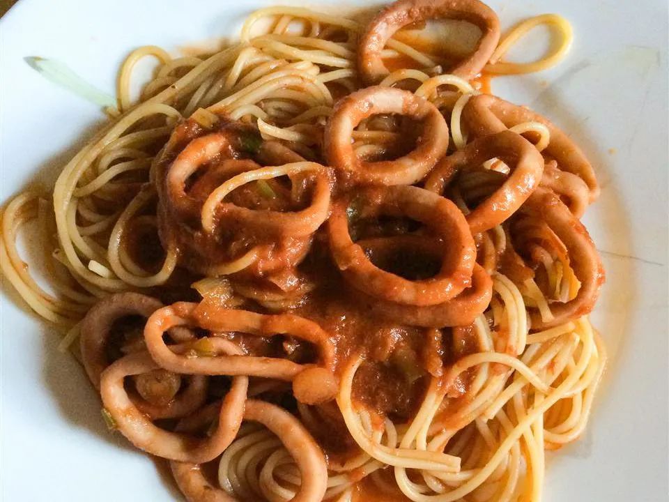 Calamari with Tomato Sauce