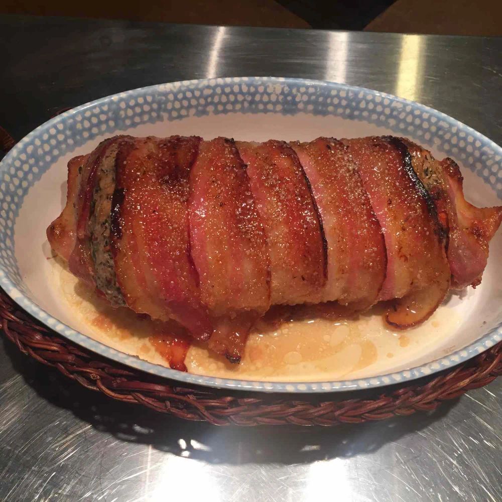 Sweet Bacon-Wrapped Pork Loin