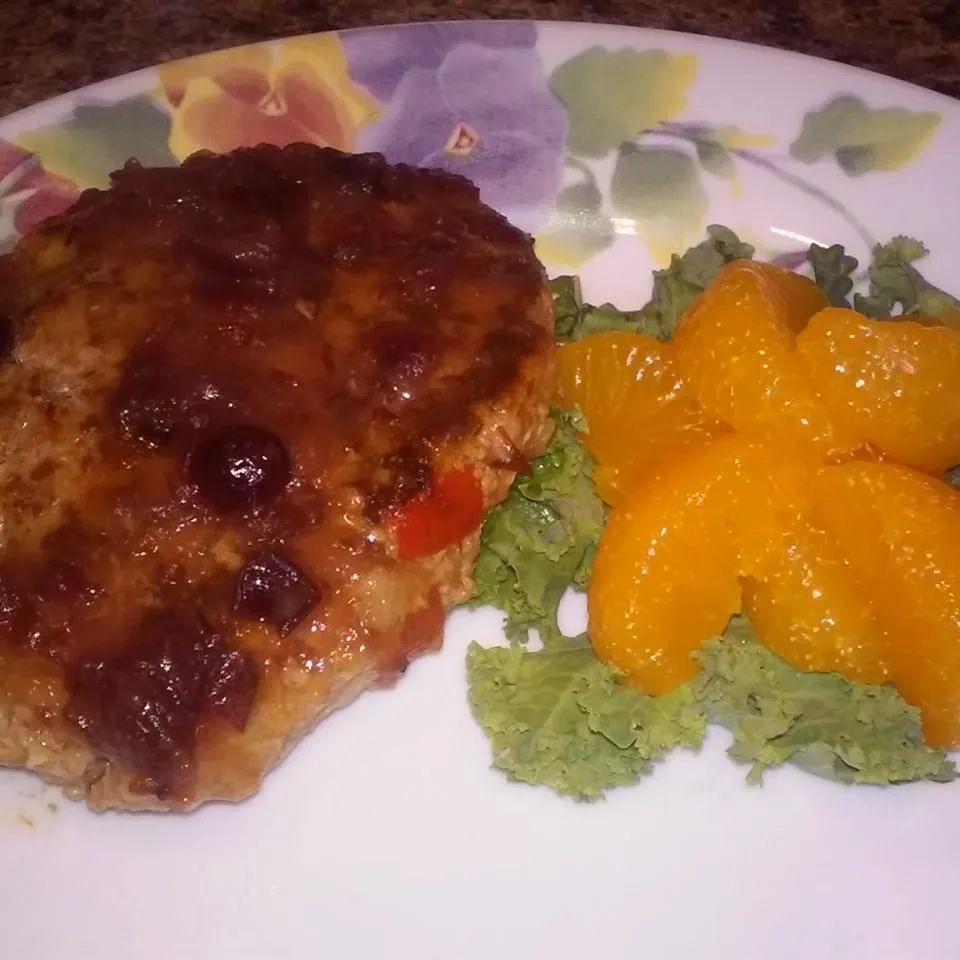 Turkey Salisbury Steak with Cranberry-Orange Gravy