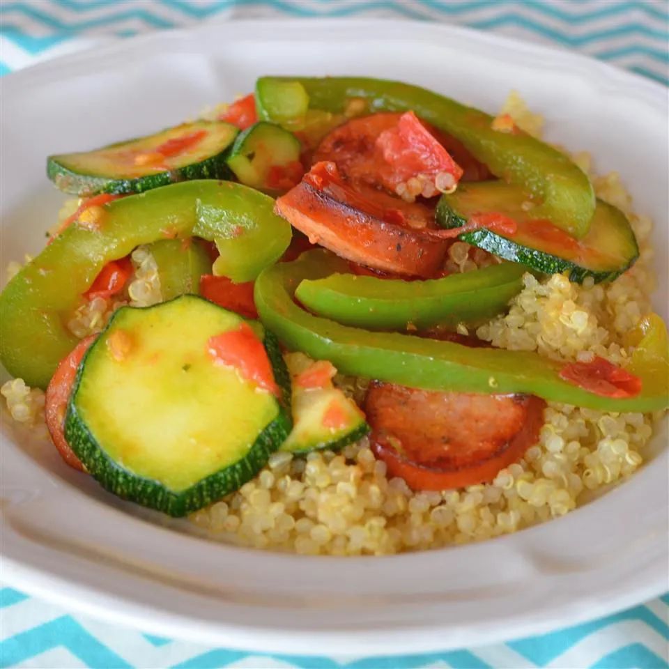 Easy Skillet Sausage and Vegetables