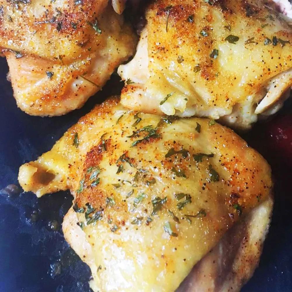 Easy Baked Chicken Thighs