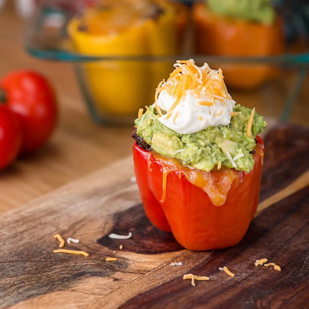 Quinoa Taco-Stuffed Peppers