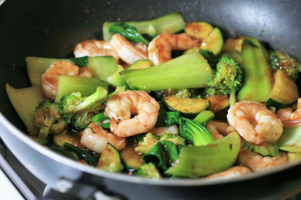 Teriyaki Shrimp and Vegetable Stir-Fry