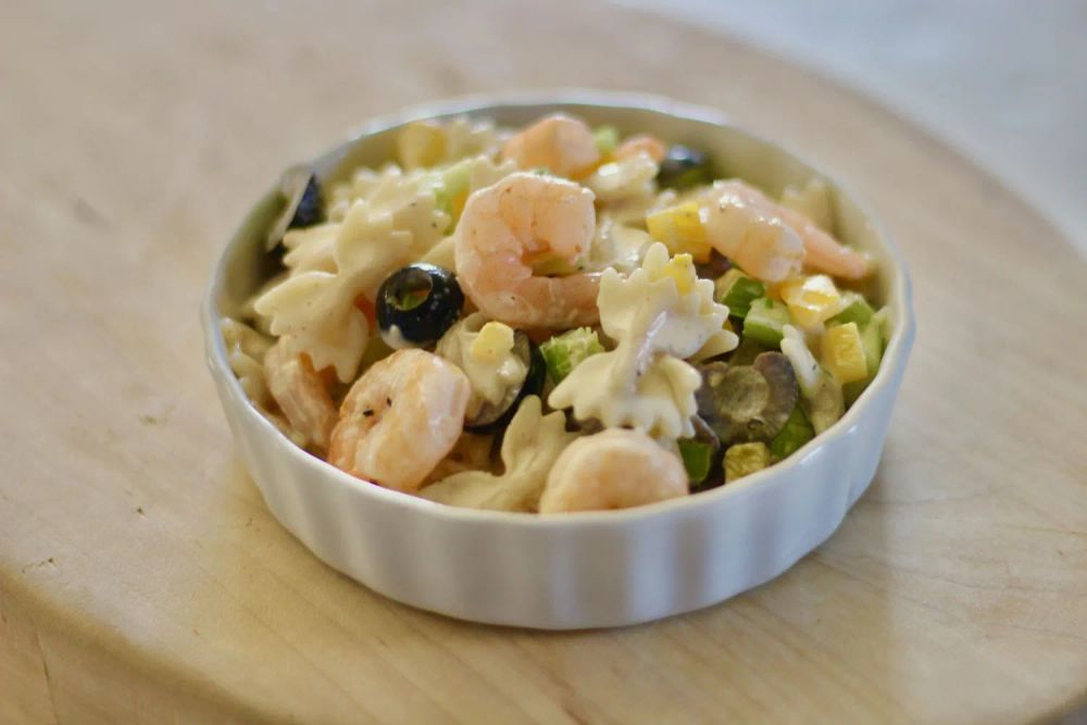 Super Shrimp and Veggie Pasta Salad