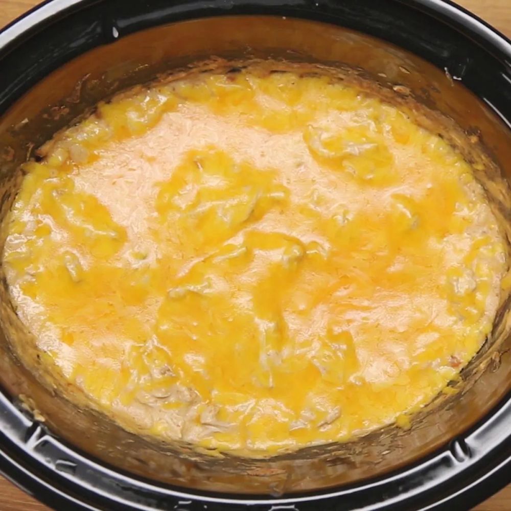 Slow Cooker Cheesy Chicken And Bean Dip