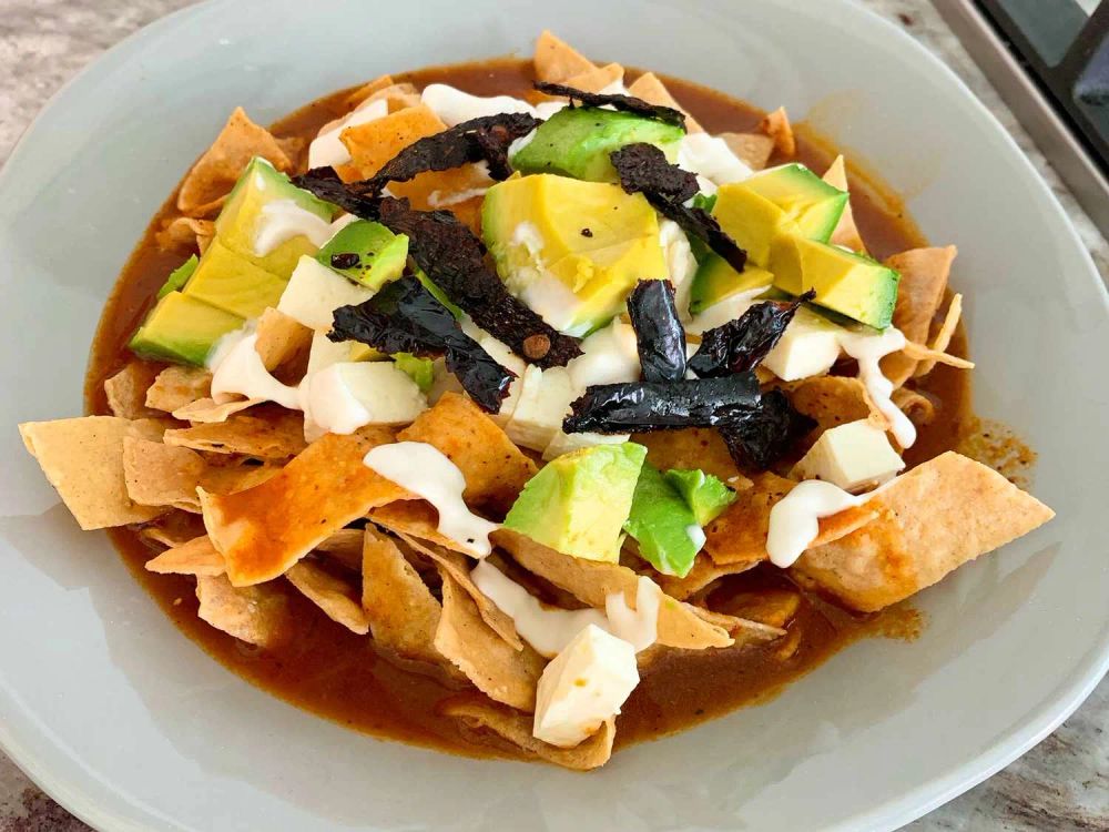 Sopa de Tortilla (Mexican Tortilla Soup)