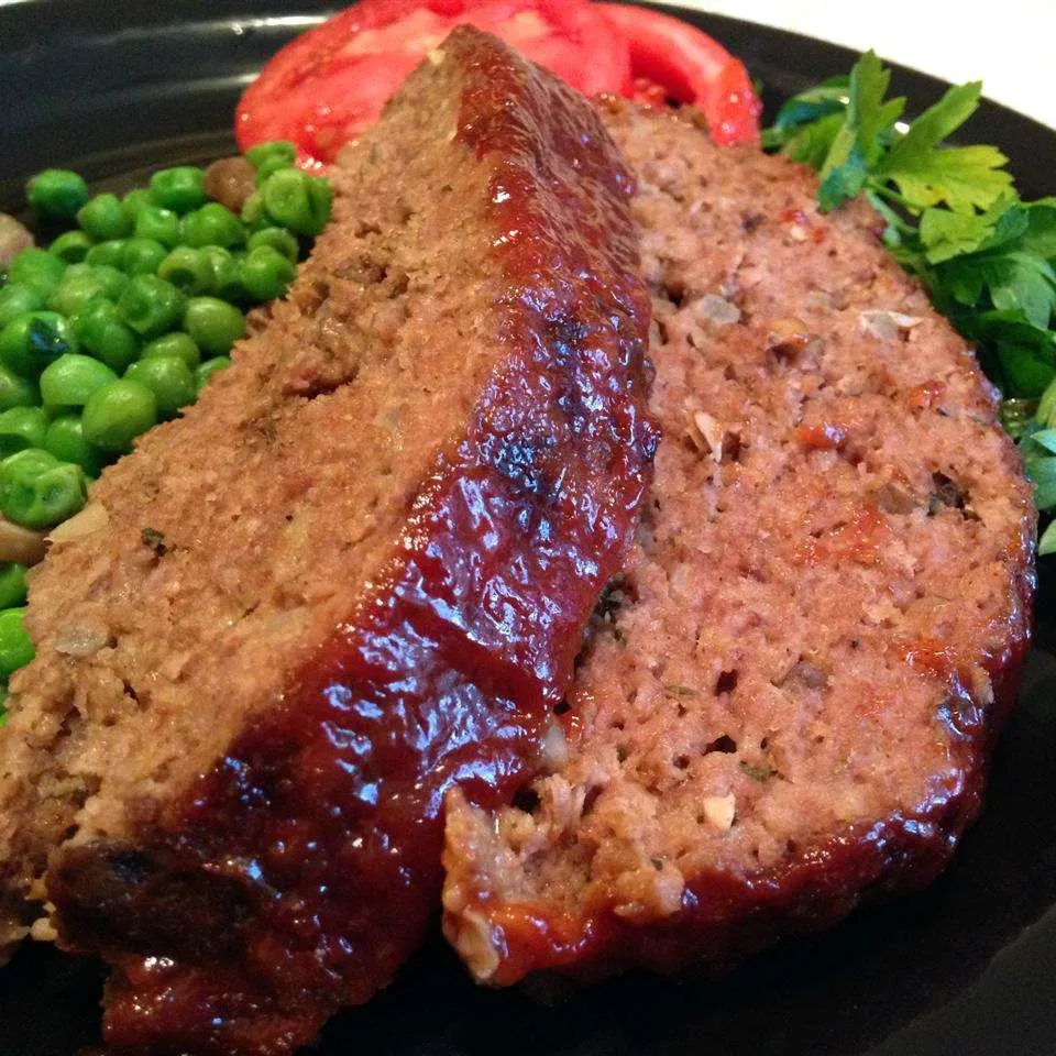 Mushroom Meatloaf with Glaze