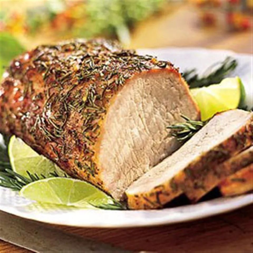 Rosemary and Garlic Smoked Pork Roast