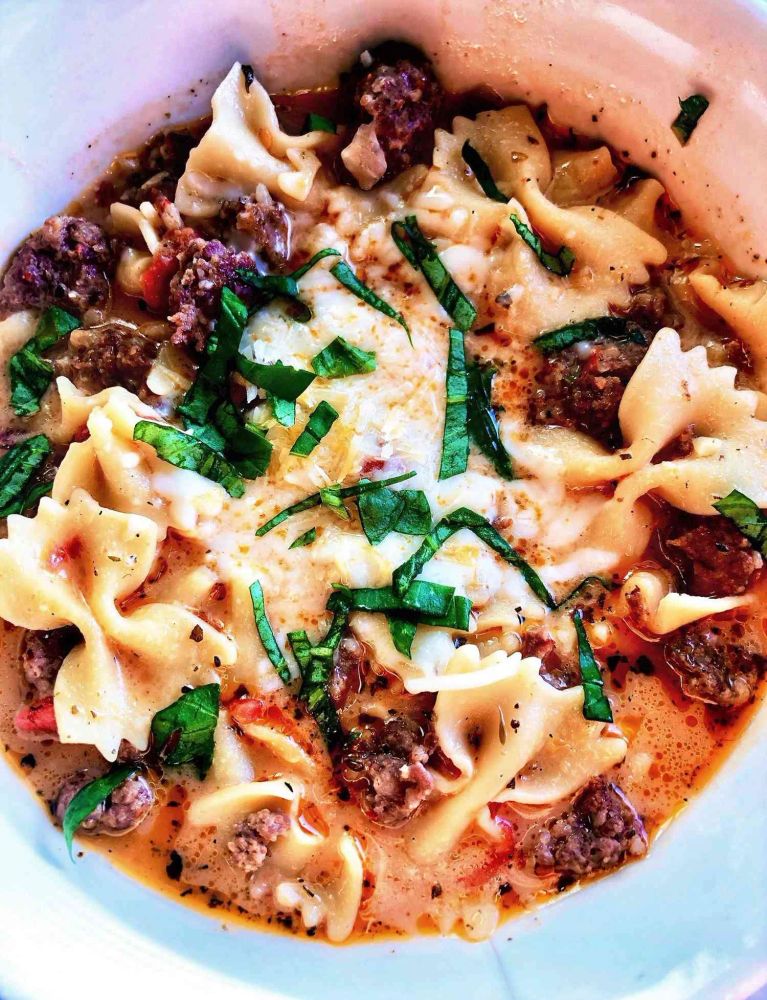 Italian Sausage and Pasta Soup