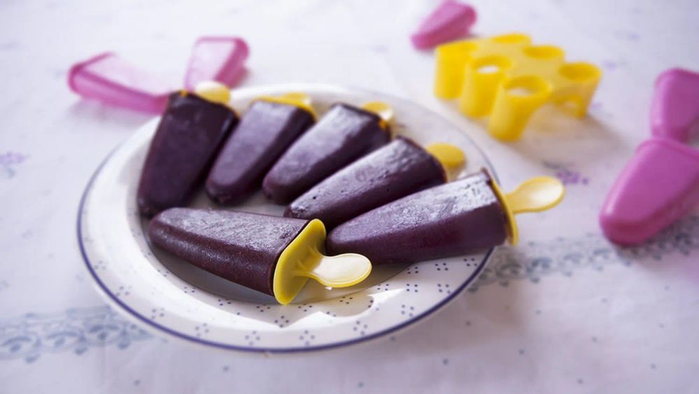 Blueberry-Yogurt Popsicles