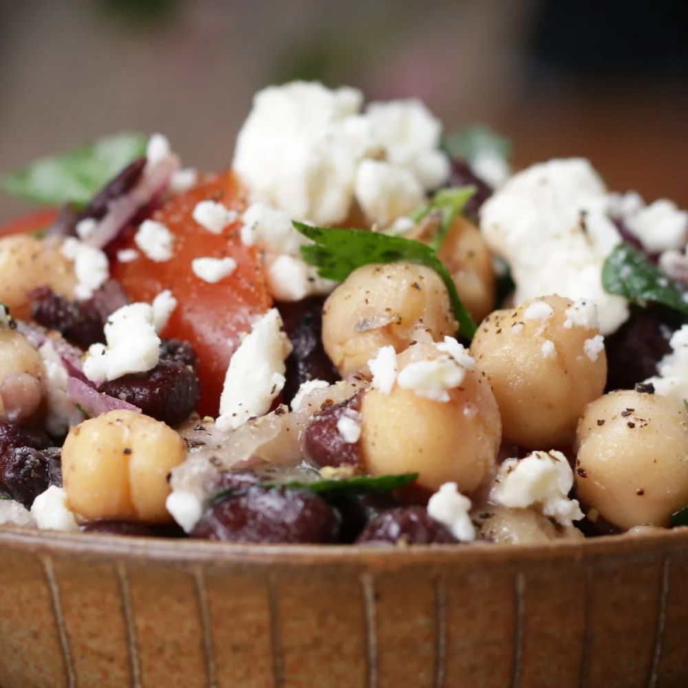 Chickpea And Black Bean Salad