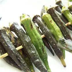 Crispy Grilled Okra