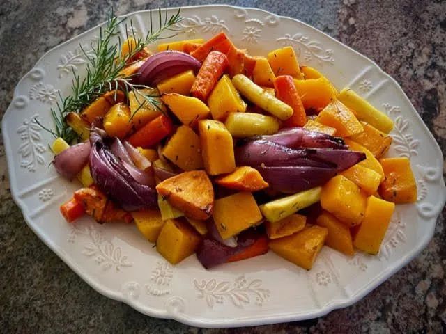 Roasted Fall Vegetables with Rosemary