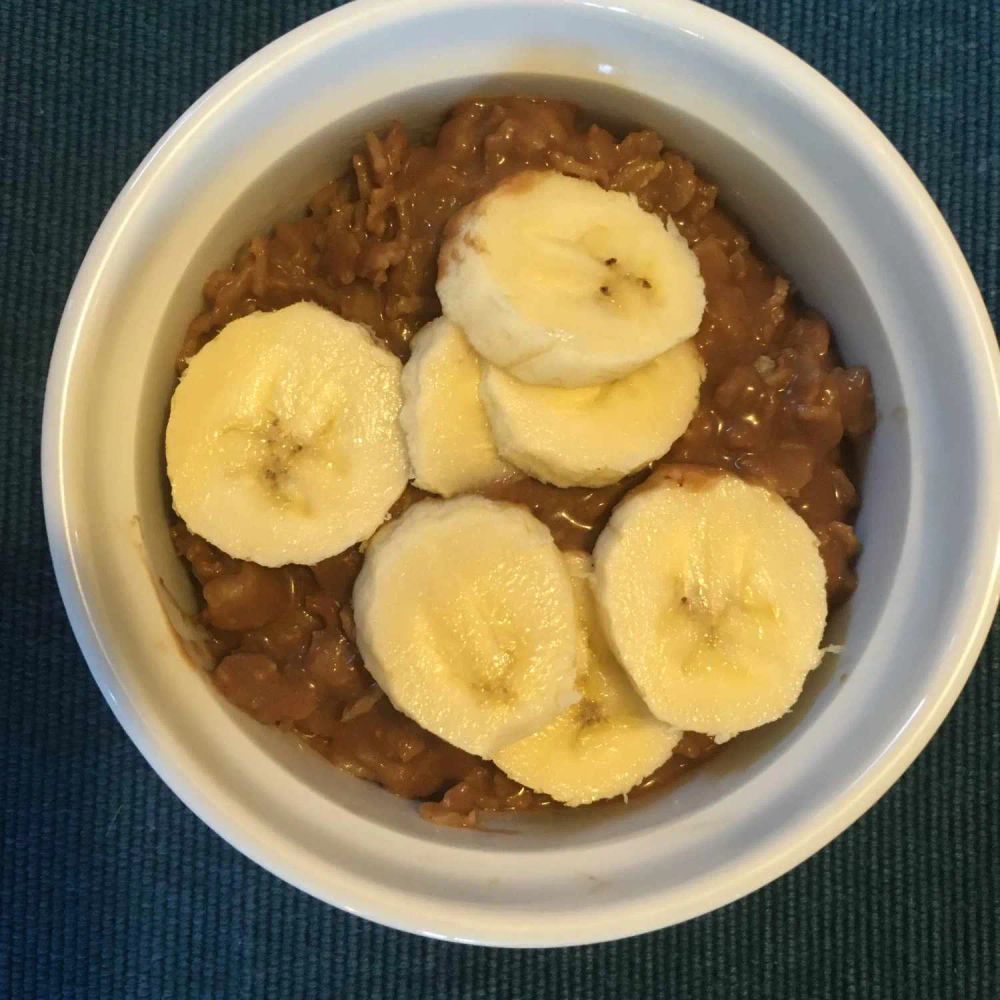 Vegan Chocolate Banana Oatmeal