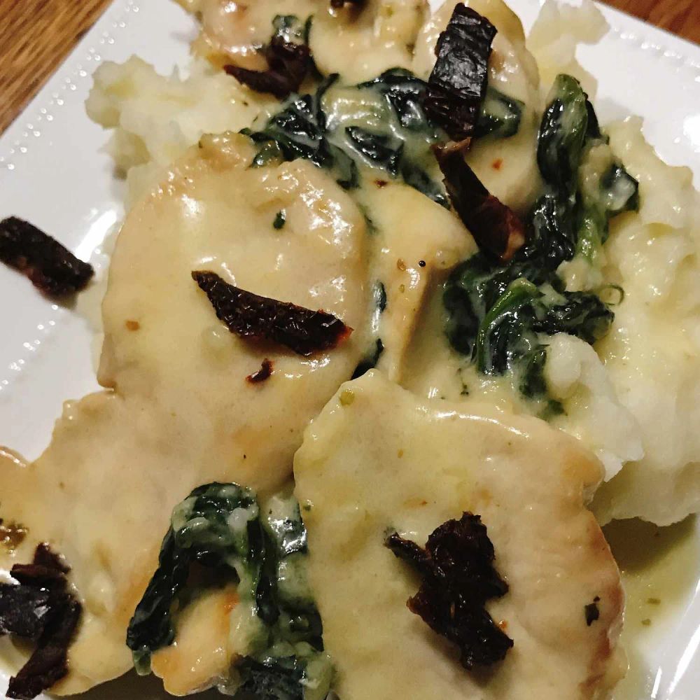 Creamy Chicken with Spinach