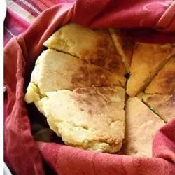 Algerian Bouzgene Berber Bread with Roasted Pepper Sauce