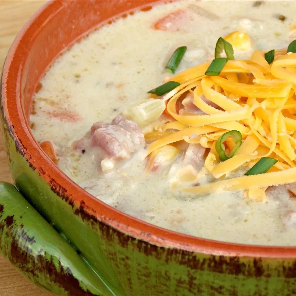 Cheesy Ham and Corn Chowder