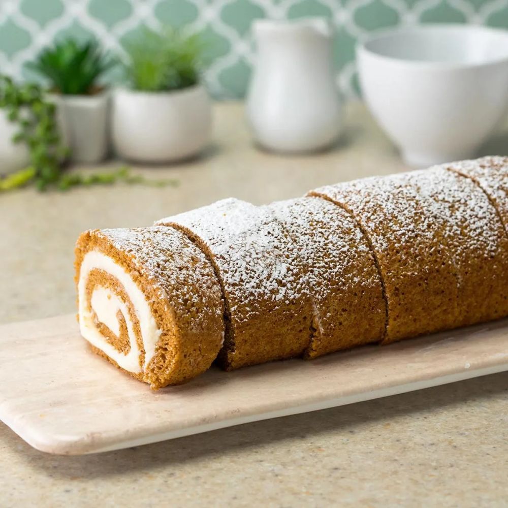 Pumpkin Spice Swiss Roll