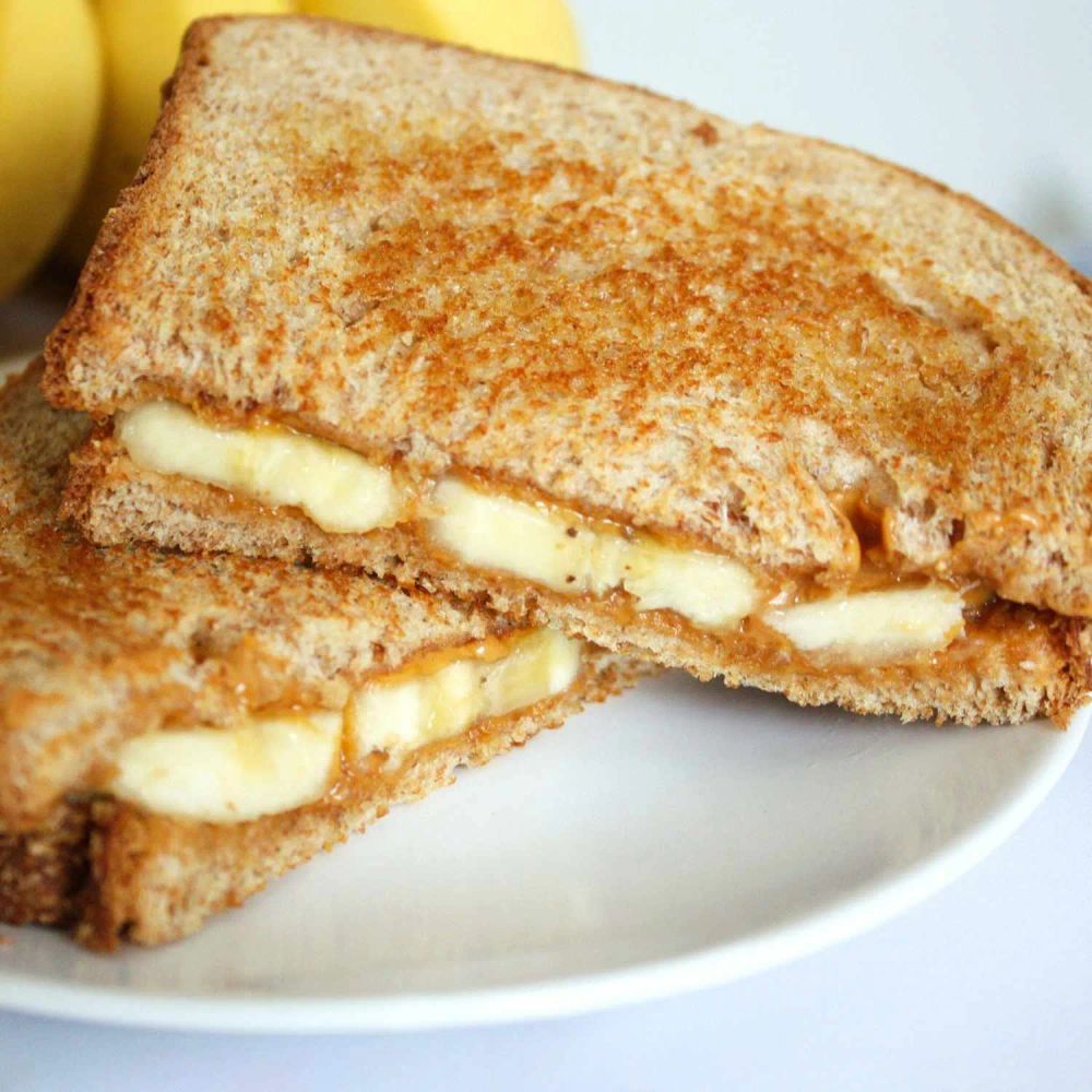 Grilled Peanut Butter and Banana Sandwich